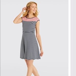 NWT Stripe Ponte A-Line Dress